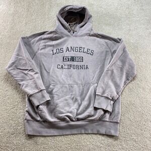 Freeway Exchange Hoodie Mens Large Mauve Grey Los Angeles California Pullover